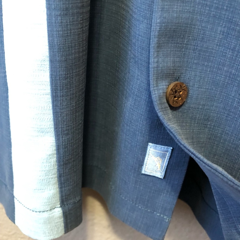 Tommy Bahama 100% Silk Button Down Shirt - Picture 5 of 8